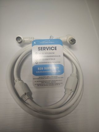 Cable antena blanco 1'5m