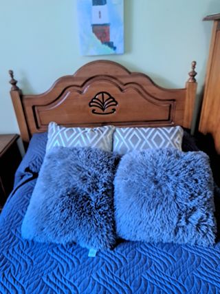 Cama madera pino marrón