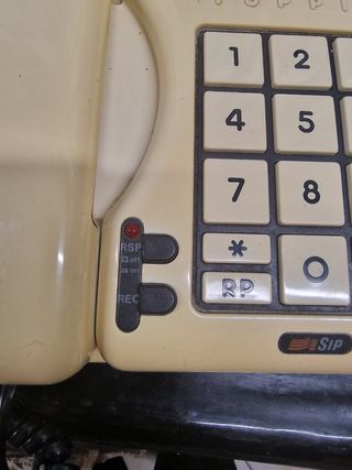 Telefono fisso Yuppie vintage beige