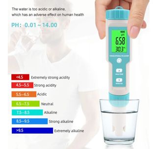 Medidor 7 en 1 pH/TDS/EC/Salin/ORP/S.G/Temperatura