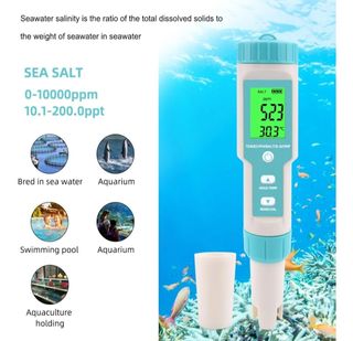 Medidor 7 en 1 pH/TDS/EC/Salin/ORP/S.G/Temperatura