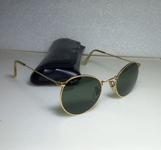 Ray-ban vintage round metal baush lomb 