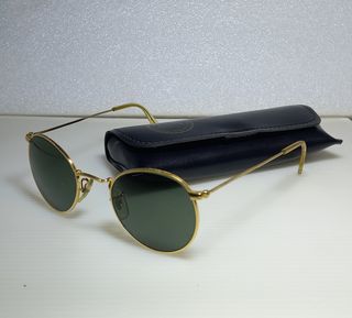 Ray-ban vintage round metal baush lomb 