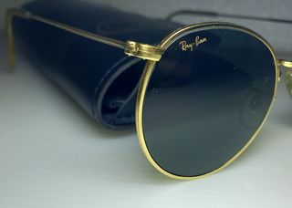 Ray-ban vintage round metal baush lomb 
