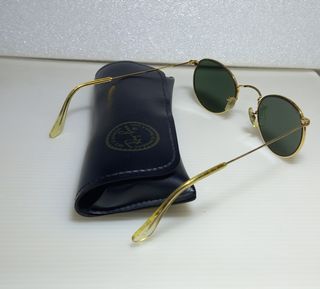 Ray-ban vintage round metal baush lomb 