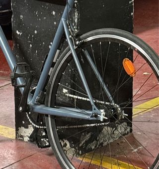 Bicicleta fixie single speed Elops 500 (azul,gris)