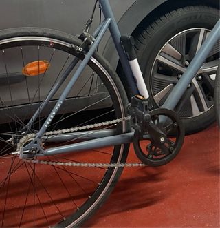 Bicicleta fixie single speed Elops 500 (azul,gris)