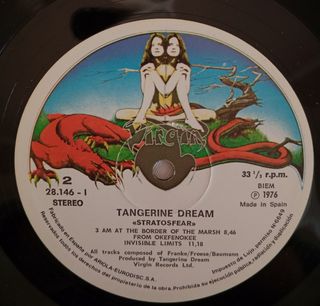 Tangerine Dream - Stratosfear LP Vinilo
