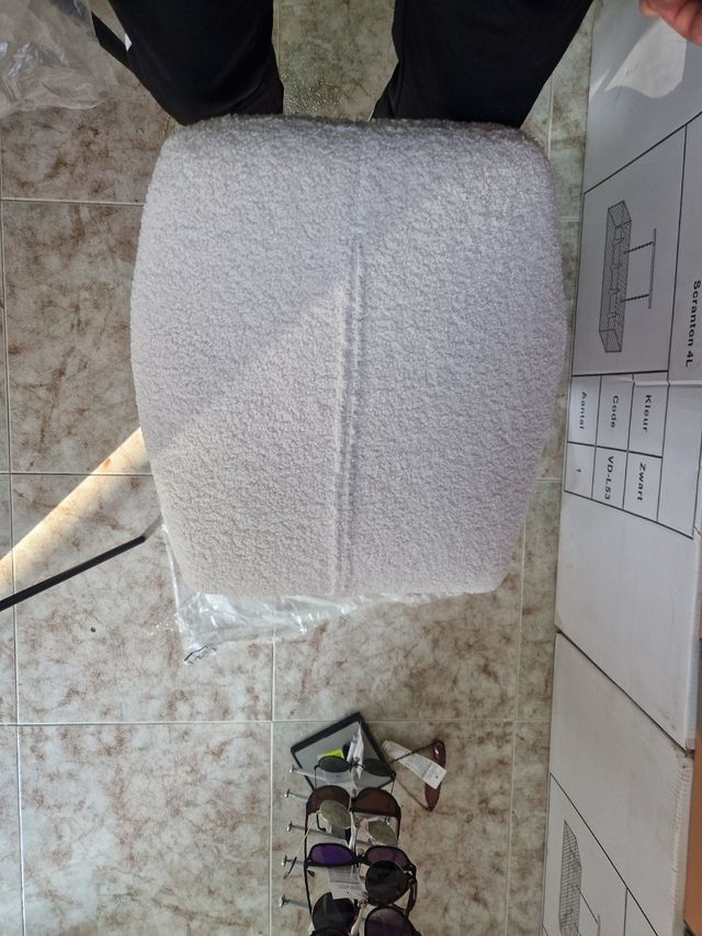 2x Sillas comedor clásicas lino beige