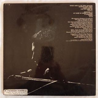 Vinilo LP Lluís Llach A L'Olympia 1973.