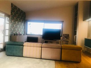 Alfombra decorativa color azul claro