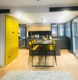 Alfombra decorativa color azul claro