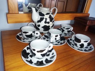 Juego café 5 tazas con tetera y jarra