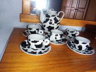 Juego café 5 tazas con tetera y jarra