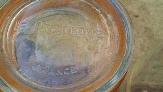 Gran tarro cristal hermético francés vintage retro