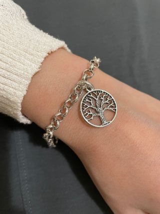 Pulsera baño de plata Arbol de la vida Nueva
