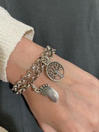 Pulsera baño de plata Arbol de la vida Nueva