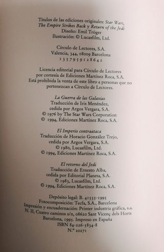 La guerra de las Galaxias *STAR WARS*