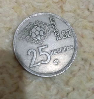 Moneda 25 Peseta España 82