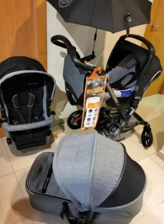 Cochecito bebé completo 3 Piezas con accesorios