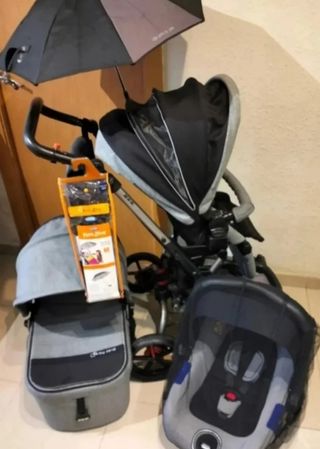 Cochecito bebé completo 3 Piezas con accesorios