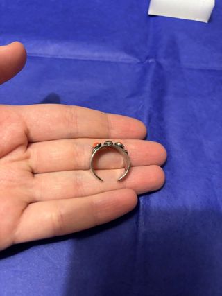 Set Gioielli Vintage Argento Rosso