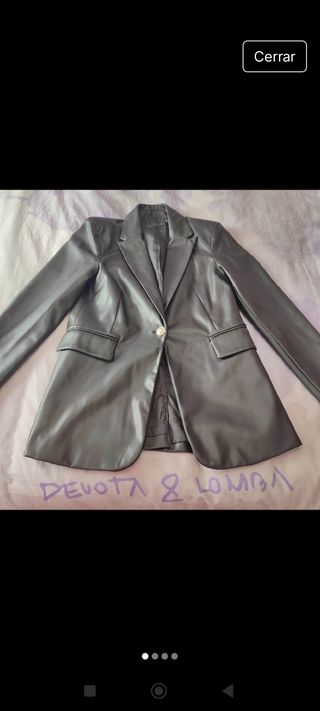 Americana cuero polipiel