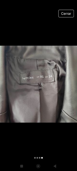 Americana cuero polipiel