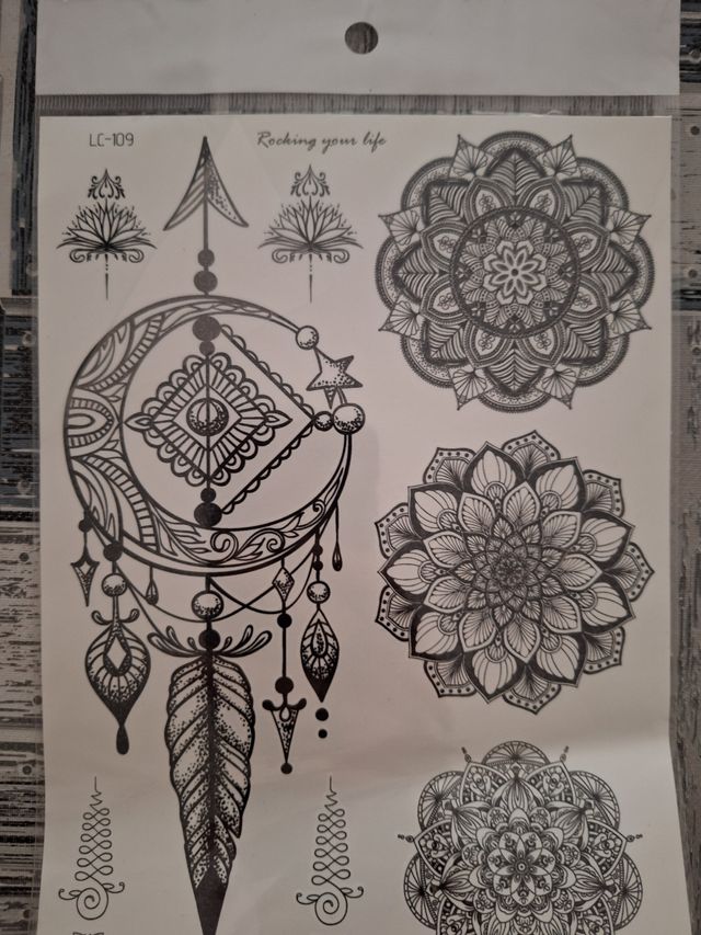 Tatuajes temporales - Mandalas
