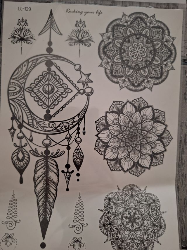 Tatuajes temporales - Mandalas