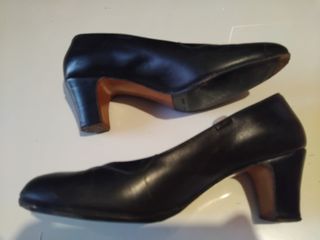 Zapatos baile piel negros 40 flamenco semiprofesio