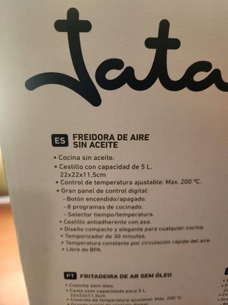 Freidora aire Kata 5L - Nueva