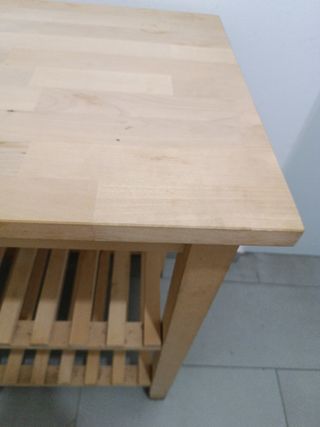 Carrito cocina madera, isla cocina con ruedas
