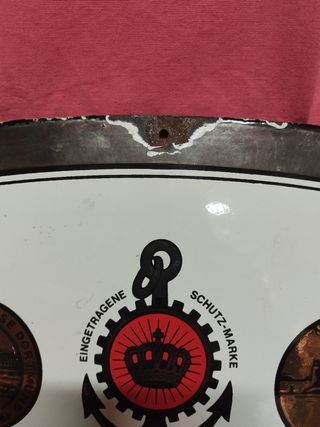 Insegna smaltata birra Konig - Pilsener