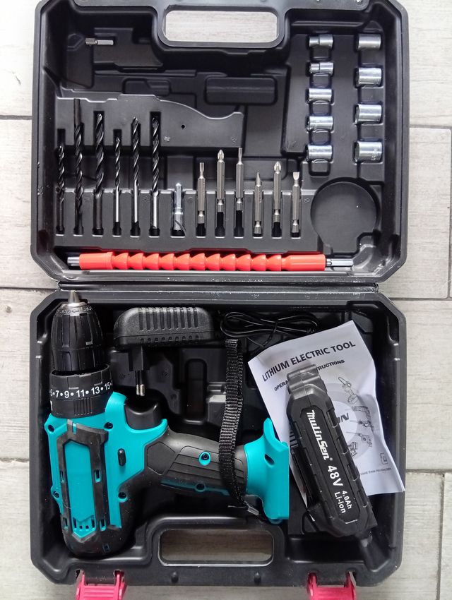 Trapano avvitatore a percussione 2 batteria 48V