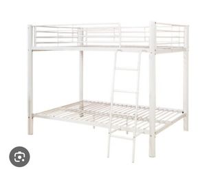 Litera metálica blanca