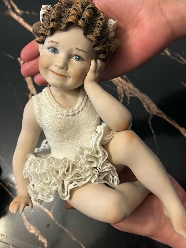 2 Statuine Ballerina Porcellana