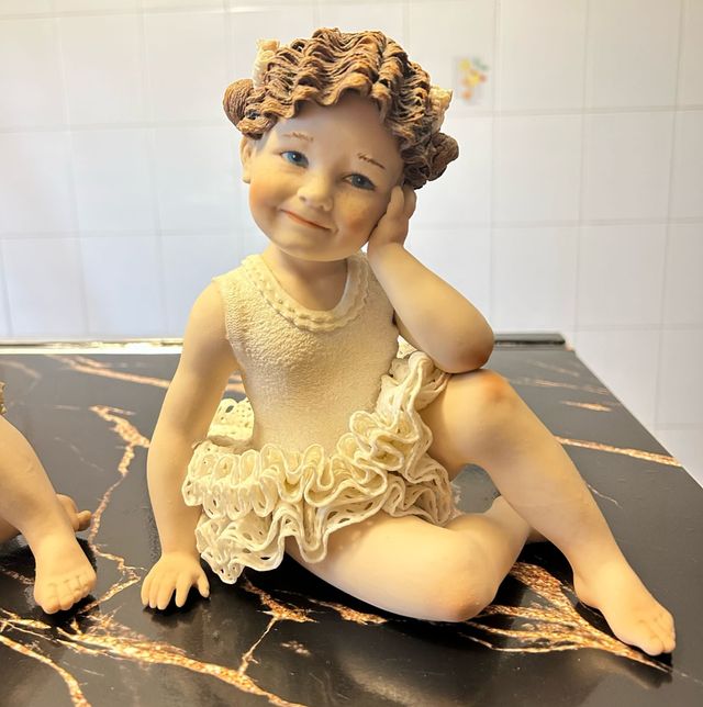 2 Statuine Ballerina Porcellana