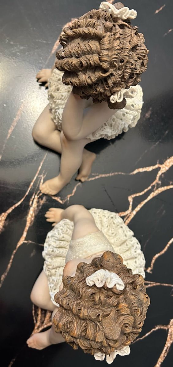 2 Statuine Ballerina Porcellana