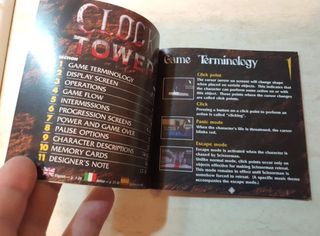 CLOCK TOWER PS1 ITA SPA UK LEGGERE DESCR