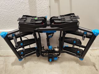 Portabicicletas abatible para bola remolque