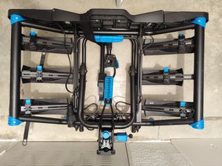 Portabicicletas abatible para bola remolque