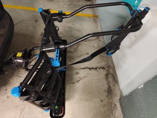 Portabicicletas abatible para bola remolque