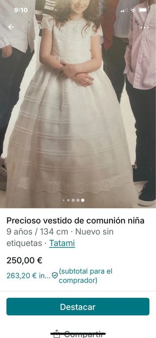 Vestido de comunion