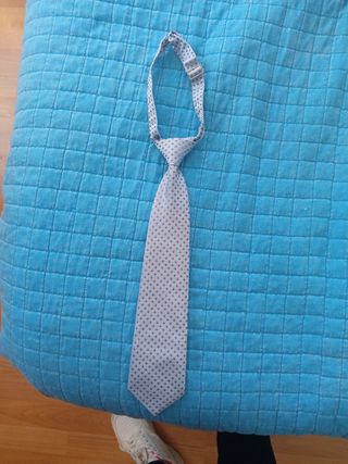 Corbata niño - Azul y blanca