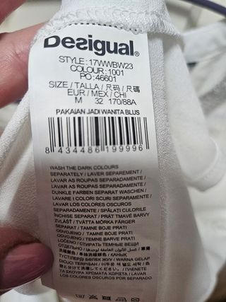 Blusa blanca Desigual