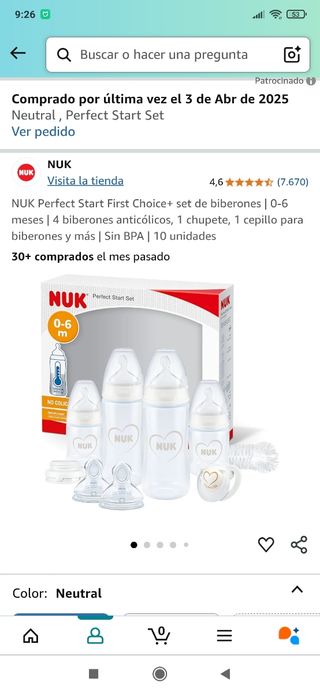 Nuk set de biberones - NUEVO