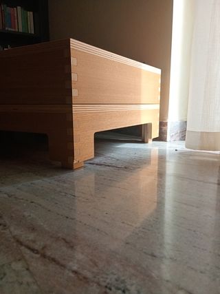 TAVOLINI DA SALOTTO IN LEGNO DI CASTAGNO MULTISTRA
