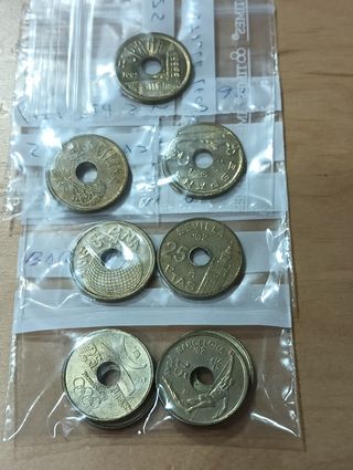 Monedas 25 pesetas