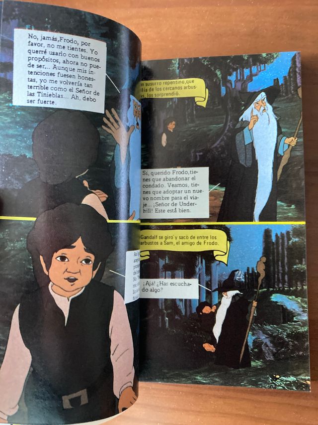 Fotonovela de El señor de los anillos de Tolkien.